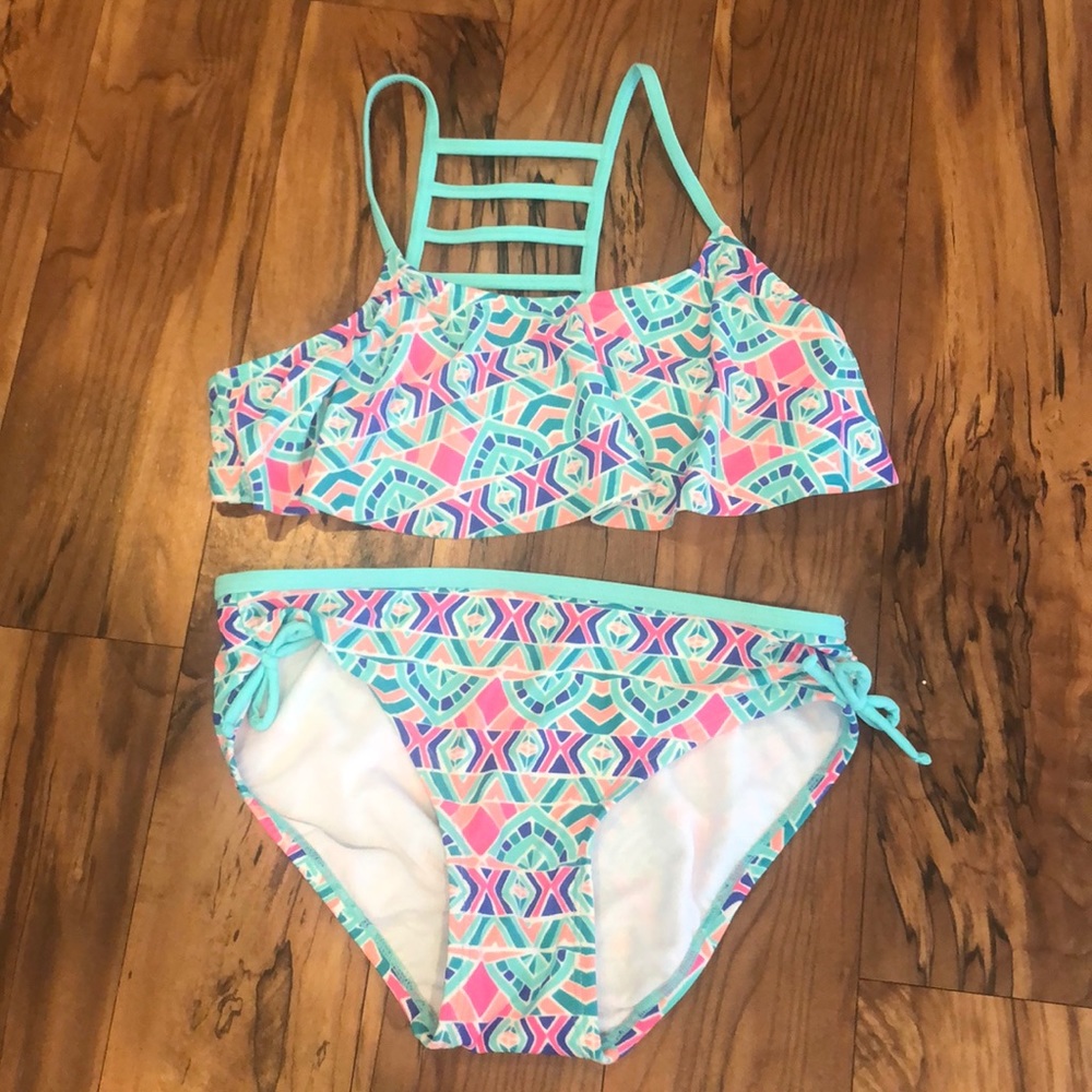 2pc girls swim suite